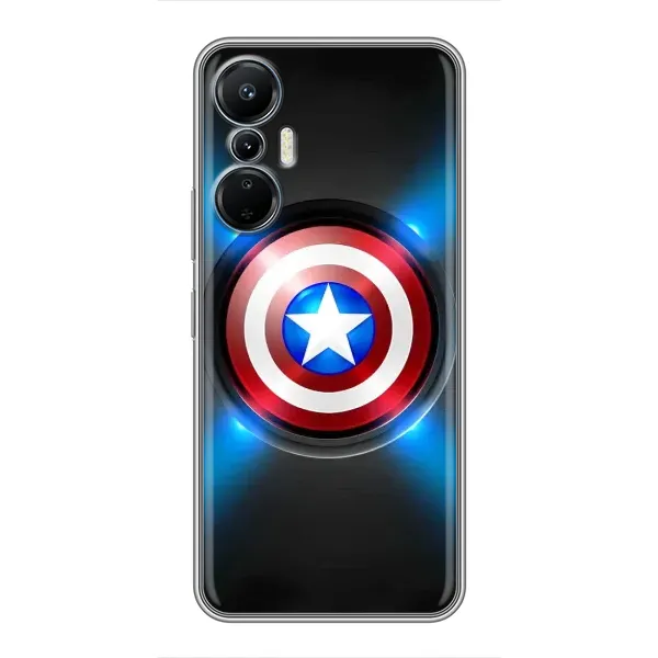 Чехол с рисунком «Яркий Щит Капитана» для Infinix Hot 20 (4G)