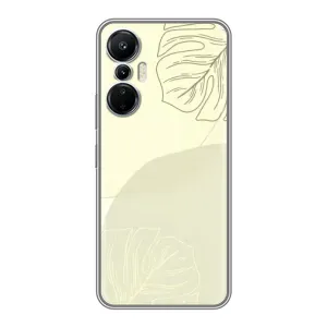 Чохол квітковий дизайн для Infinix Hot 20 (4G) (Зелений фон)