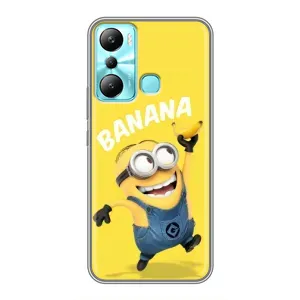 Мультяшный принт на Чехол для Инфиникс Хот 20ай (Banana)