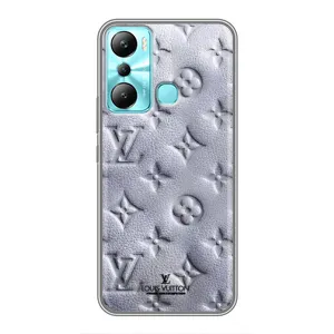 Текстурный Чехол Louis Vuitton для Инфиникс Хот 20ай (Белый ЛВ)