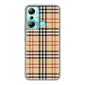 Чехол с Брендами одежды на Инфиникс Хот 20ай (Burberry стиль)