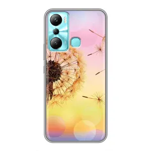 Силиконовый Чехол с одуванчиками на Infinix Hot 20i (X665E) (Цветок-одуванчик)