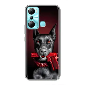 Чехол ДОБЕРМАН для Infinix Hot 20i (X665E) (Доберман злой)