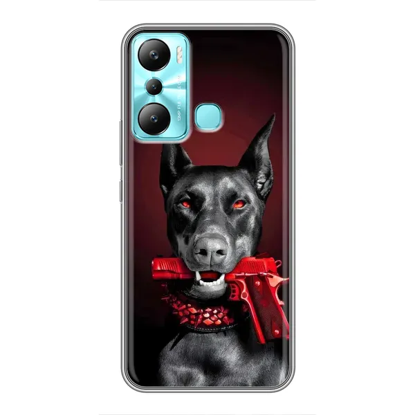 Чехол с рисунком «Доберман злой» для Infinix Hot 20i (X665E) Чехол с рисунком «Доберман злой» для Infinix Hot 20i (X665E)