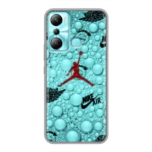 Силиконовый Чехол Nike Air Jordan на Инфиникс Хот 20ай (Джордан Найк)