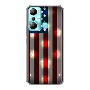 Чехол Флаг USA для Infinix Hot 20i (X665E) (Флаг США 2)