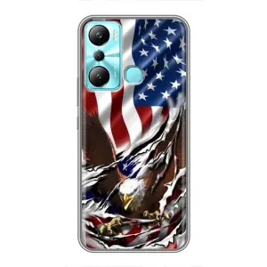 Чехол Флаг USA для Infinix Hot 20i (X665E) (Флаг USA)