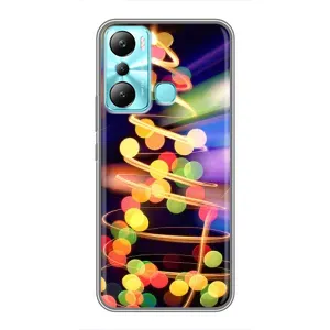 Чехол Новогодняя Елка на Infinix Hot 20i (X665E) (Гирлянды)