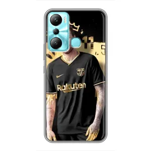 Силиконовый Чехол Infinix Hot 20i (X665E) (Gold Neymar)