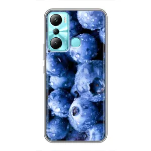 Чехол с изображением вкусной еды для Infinix Hot 20i (X665E) (Голубика)