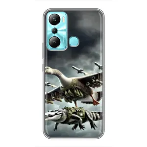Чохол з мемами траралело тралала для Infinix Hot 20i (X665E) (Гусіні і крокоділо)