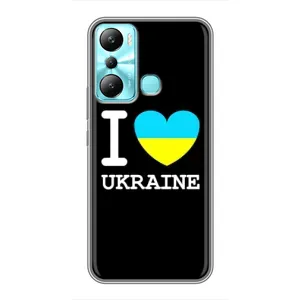Чехол с Украинской символикой на Инфиникс Хот 20ай (I Love Ukraine)