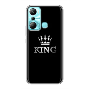 Чехол (Корона на чёрном фоне) для Инфиникс Хот 20ай (KING)