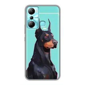 Чехол ДОБЕРМАН для Infinix Hot 20i (X665E) (Король доберман)