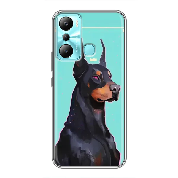 Чехол с рисунком «Король доберман» для Infinix Hot 20i (X665E) Чехол с рисунком «Король доберман» для Infinix Hot 20i (X665E)