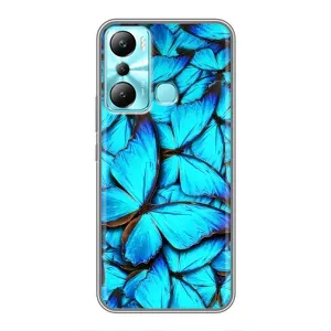 Силиконовый бампер с картинкой животных для Infinix Hot 20i (X665E) (Крылья бабочек)
