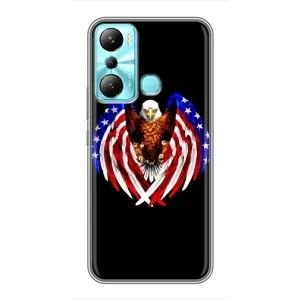 Чехол Флаг USA для Infinix Hot 20i (X665E) (Крылья США)