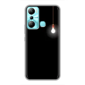 Чехол с картинками на черном фоне для Infinix Hot 20i (X665E) (Лампочка)