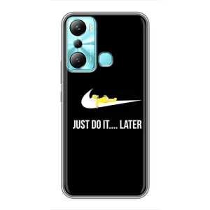 Силиконовый Чехол на Infinix Hot 20i (X665E) с картинкой Nike (Later)