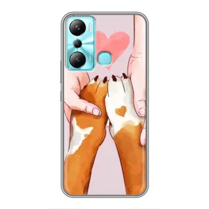 Чехол (ТПУ) Милые собачки для Infinix Hot 20i (X665E) (Любовь к собакам)