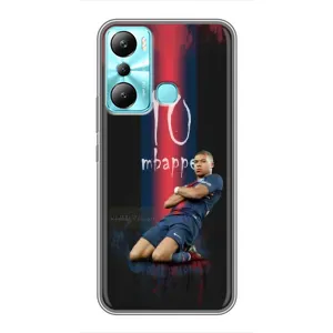 Чехол (TPU) с Футболистом на Infinix Hot 20i (X665E) (MBAPPE 10)
