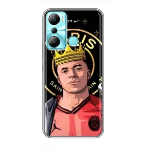 Чехол (TPU) с Футболистом на Infinix Hot 20i (X665E) (Mbappe King)