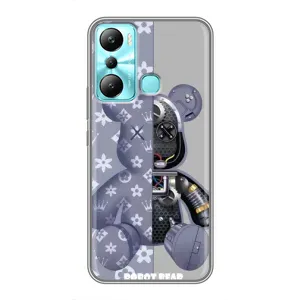 Силиконовый чехол для Infinix Hot 20i (X665E) (Медведь Louis Vuitton)