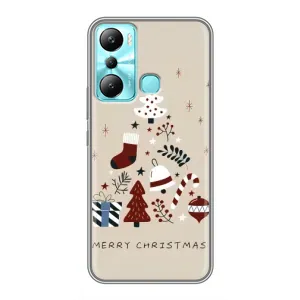 Чехол Санта Клаус для Infinix Hot 20i (X665E) (Merry Christmas)