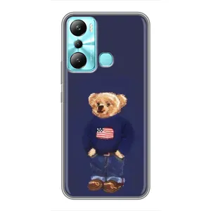 Чехлы Мишка Тедди для Инфиникс Хот 20ай (Мишка USA)