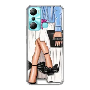 Силиконовый Чехол на Infinix Hot 20i (X665E) с картинкой Стильных Девушек (Мода)