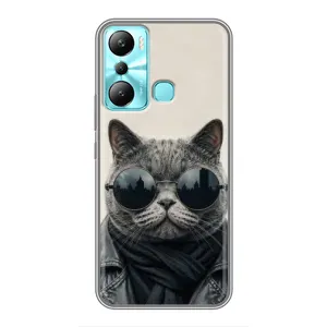 Чехол на тематику: Коты для Infinix Hot 20i (X665E) (Модный кот)