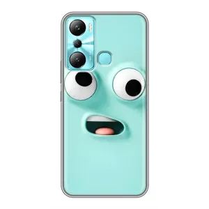 Силиконовые Чехлы (смешные стикеры) для Infinix Hot 20i (X665E) (Забавное мятное лицо)