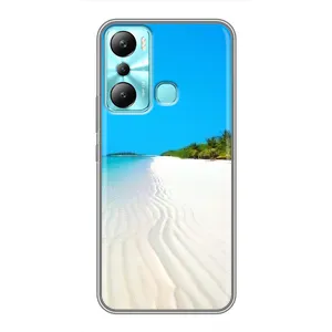 Летний Чехол на Infinix Hot 20i (X665E) (Море песок)
