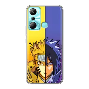 Купить Чехлы на телефон с принтом Anime для Infinix Hot 20i (X665E) (Naruto Vs Sasuke)