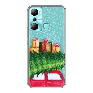Чехол Новогодняя Елка на Infinix Hot 20i (X665E) (Новогодние подарки)