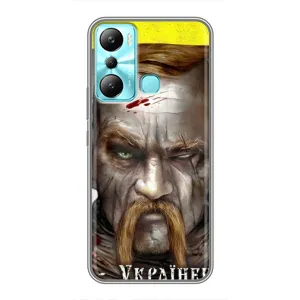 Чехол с картинкой (Патриотический КОЗАК) на Infinix Hot 20i (X665E) (Одноглазый Козак)