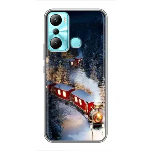 Силиконовый бампер на рождество для Infinix Hot 20i (X665E) (Поезд)