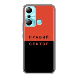 Чехлы УПА (Красно-Чёрный) на Infinix Hot 20i (X665E) (Правый Серктор)