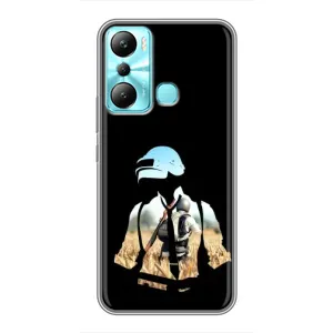 Силиконовый чехол с картинкой "Герой Pubg" на Infinix Hot 20i (X665E) (Пубг мен)