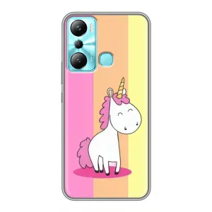 Чехол Unicorn на Infinix Hot 20i (X665E) (Радужный Единорог)