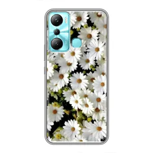 Чехол с ромашками на Infinix Hot 20i (X665E) (Рамка в ромашках)
