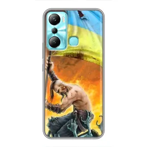 Чехол с картинкой (Патриотический КОЗАК) на Infinix Hot 20i (X665E) (Сильный Козак)