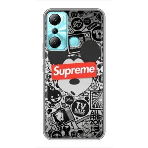 Чехол с Брендами одежды на Инфиникс Хот 20ай (Supreme Маус)