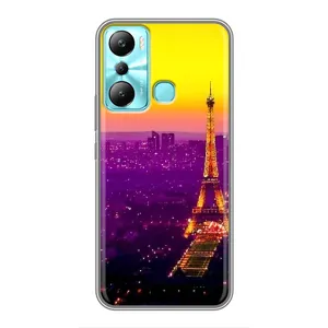 Чехол с Эйфелевой башней на Infinix Hot 20i (X665E) (Яркая башня)