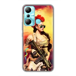 ЗСУ Чехлы (TPU) для Infinix Hot 20i (X665E) (Женщина солдат)