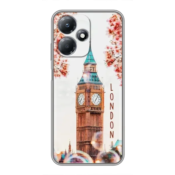 Чехол с рисунком «Часы Лондон» для Infinix Hot 30 Play Чехол с рисунком «Часы Лондон» для Infinix Hot 30 Play