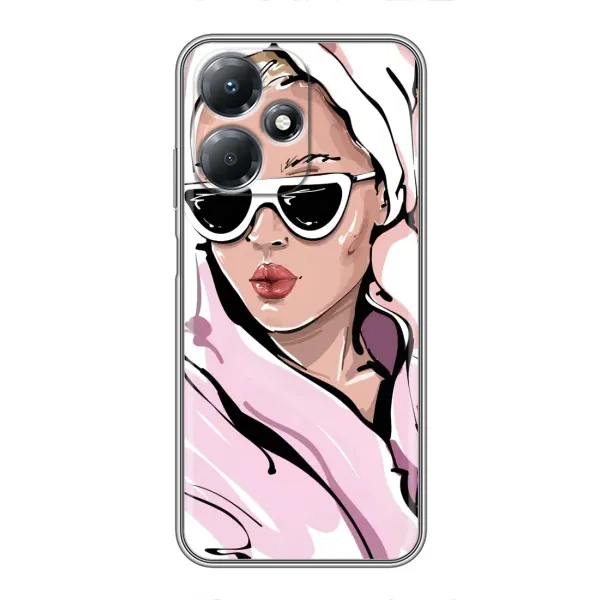 Чехол с рисунком «Девушка в халате» для Infinix Hot 30 Play Чехол с рисунком «Девушка в халате» для Infinix Hot 30 Play