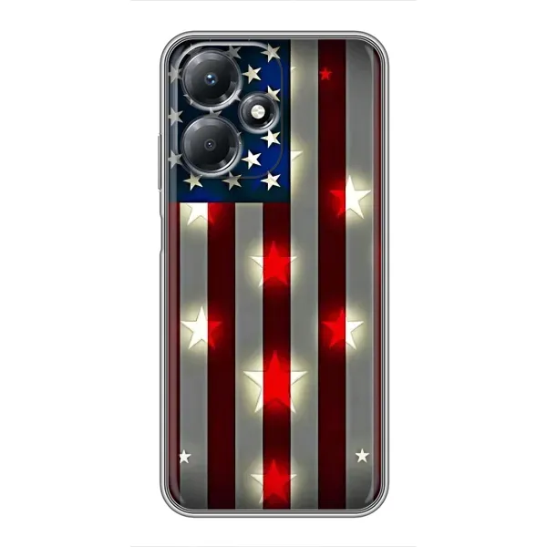 Чехол с рисунком «Флаг США 2» для Infinix Hot 30 Play Чехол с рисунком «Флаг США 2» для Infinix Hot 30 Play