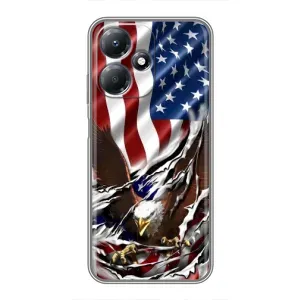 Фотограффия - Чехол Флаг USA для Infinix Hot 30 Play