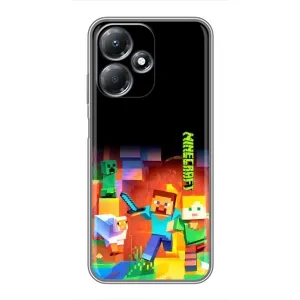 Чохли для Infinix Hot 30 Play (Персонажі МайнКрафт) (Герой Майнкрафт)